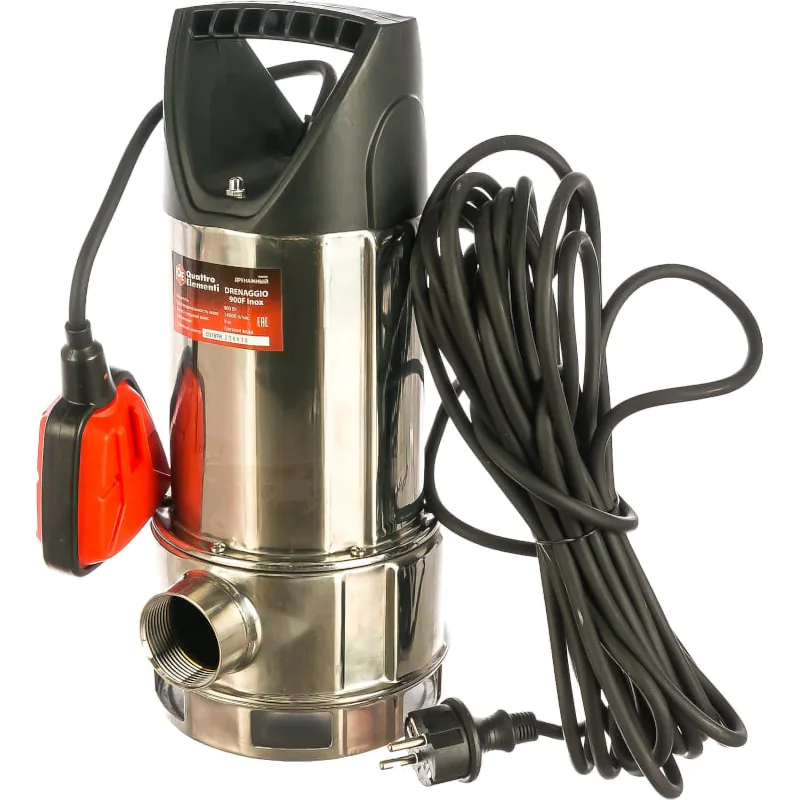 QUATTRO ELEMENTI Drenaggio 900 F Inox насос дренажный 770-735 купить по ...